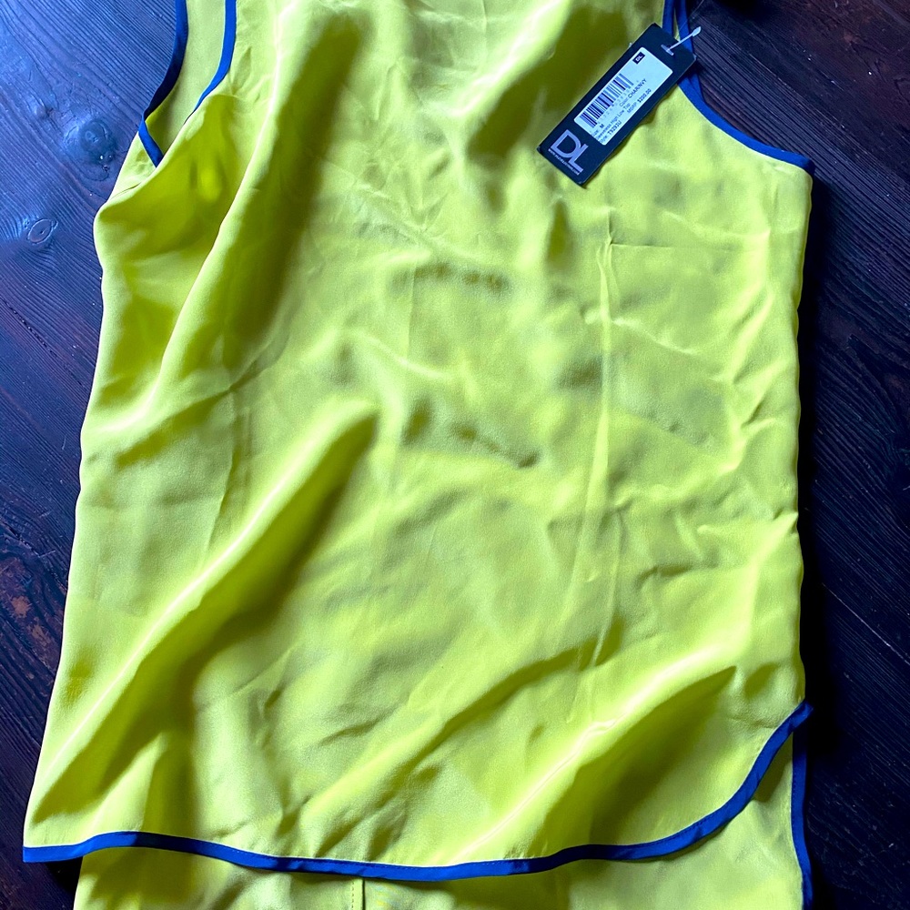 David Lerner silk sleeveless top size medium NWTs